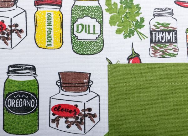 Фартук кухонный Специи светло-зеленый Homeline