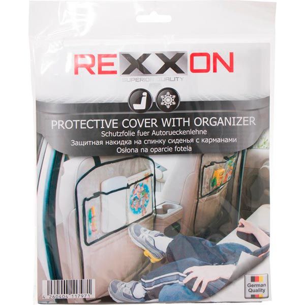 Накидка на сиденье с карманами Rexxon прозрачный