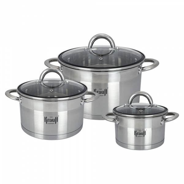 Набор кастрюль Grand Chef 6 предметов 26-238-064 Krauff