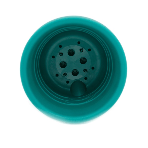 Горщик пластиковий Омела Омела Пастель 2,6 литра круглий смарагдовий 