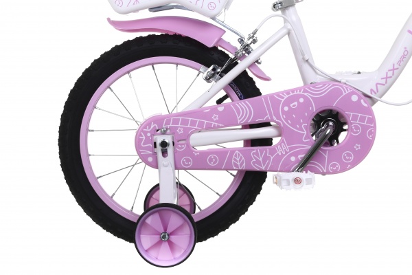 Велосипед дитячий MaxxPro kids 16” 85% SKD рожевий RSD-CB-08 
