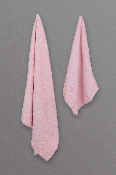 Набір рушників Elinda пудровий Karna 