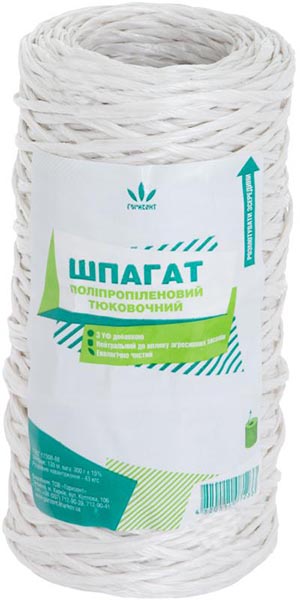Шпагат тюковочный 300 г белый