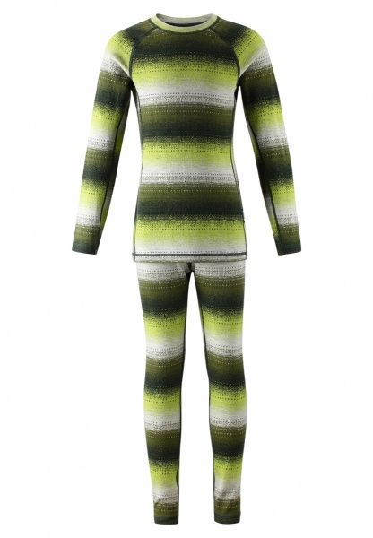 Комплект термобелья Reima Taival 536434-8946 150 темно-зеленый