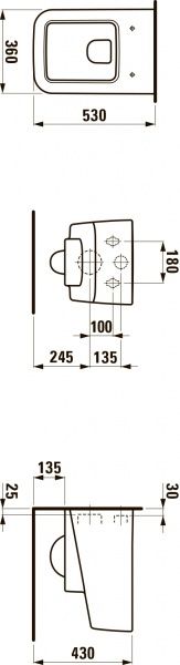 Унитаз подвесной Laufen Pro S 2096.1