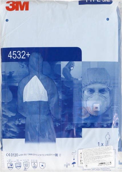 Комбінезон захисний 3M р. XL зріст 5-6 4532+ синій