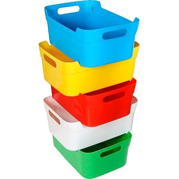 Кошик з ручками поліпропіленовий Heidrun 1083 Baskets салатовий 100x170x240 мм