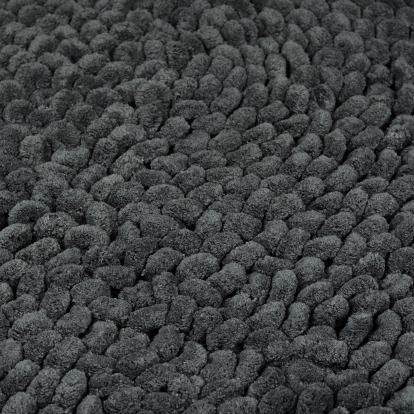 Килимок для ванної кімнати Homeline Lira 60х90 см овал антрацит