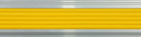 Порожек алюминиевый 17А ЦР Лугалпроф антискользящая вставка 4,8x46x1800 мм желтый 