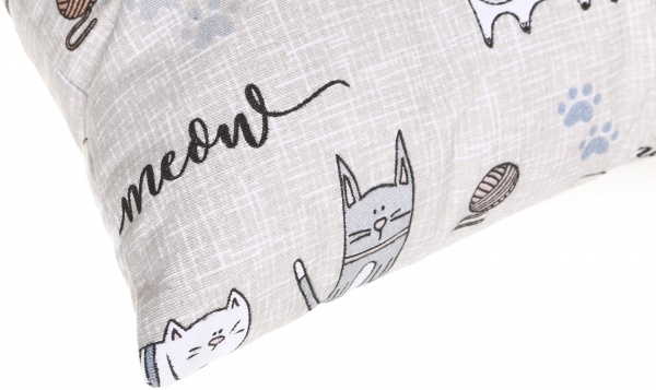 Подушка декоративна Кіт на кухні 40x40 см бежевий Homeline 