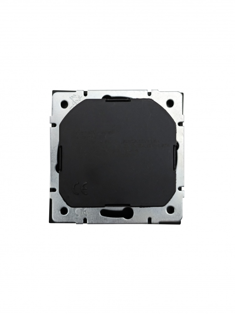 Механізм розетки побутова + USB + Type C із заземленням HausMark Juna IP20 чорний матовий 7041-1788U2-181TC