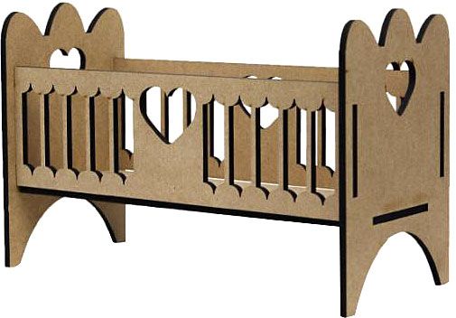 Заготовка Кроватка Сердце Rosa Talent 