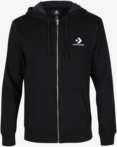 Джемпер Converse Star Chevron Emb FZ Hoodie FT 10008925-001 р. L чорний
