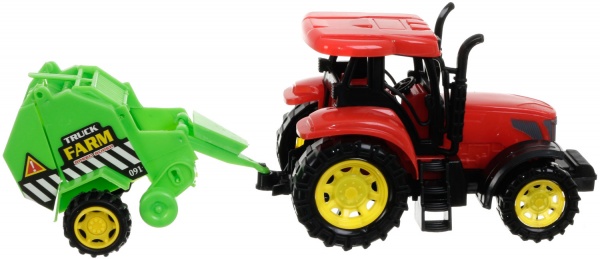 Ігровий набір Shantou 3 шт. фермерські трактори з причепами та фігурками JY238854