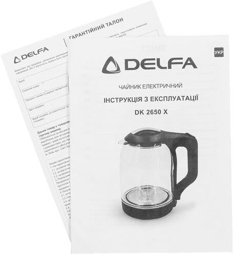 Электрочайник Delfa DK 2650 X