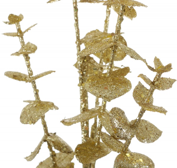 Веточка декоративная 74 см золотая YZA000700