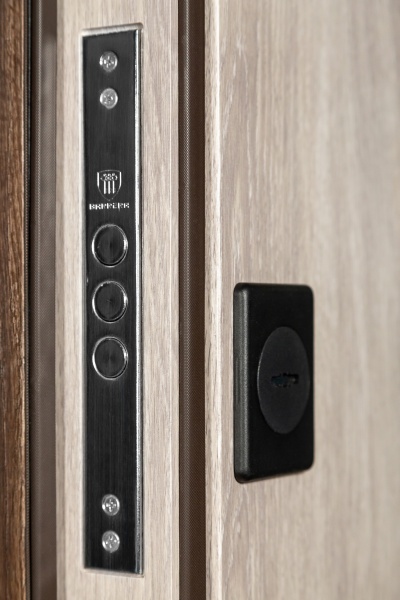 Двері вхідні Revolut Doors В-617 мод. 234-237 дуб табак / дуб немо срібний 2050x850 мм праві