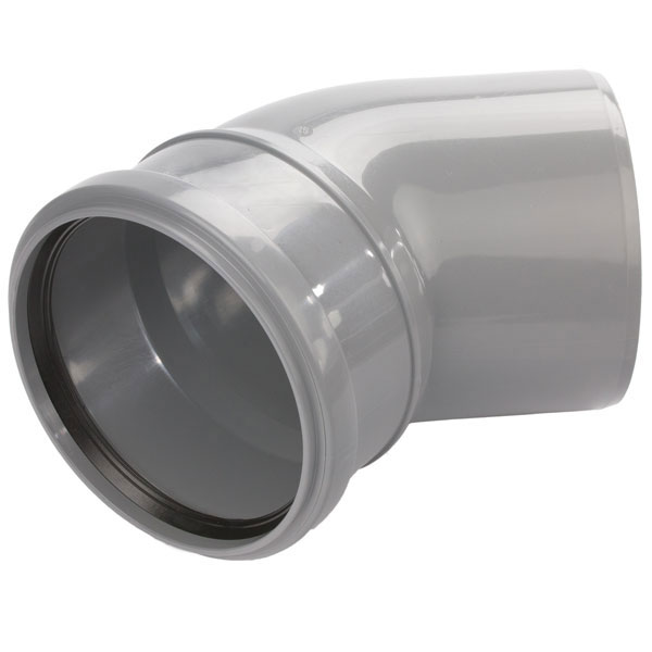 Коліно каналізаційне Armakan ПП 110 мм 45°