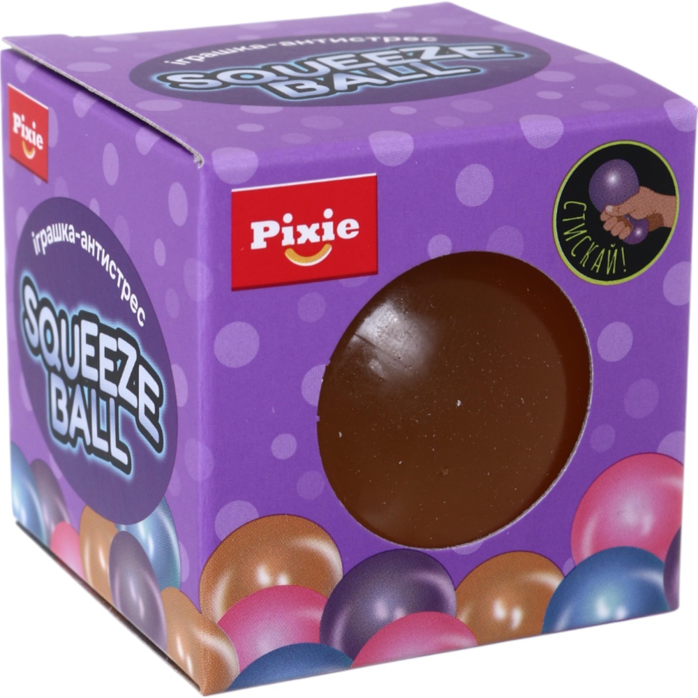 Іграшка-антистрес PIXIE мальтоза м'яч 148 г 60 мм в асорт. CKS-10691
