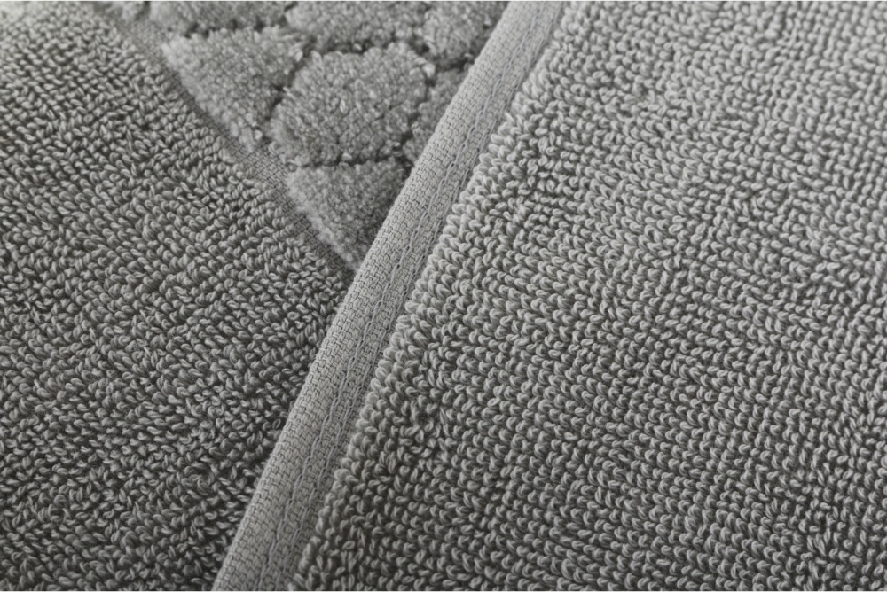 Рушник махровий VELOUR CELLS 33x50 см сірий La Nuit