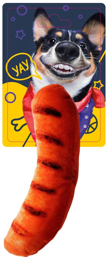 Игрушка для собак DGT-PETS Сосиска с пищалкой 20 см FG240419045N-3