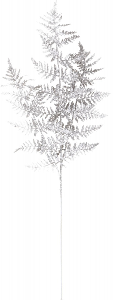 Декорація новорічна гілка папороті потрійна 80 см в асортименті