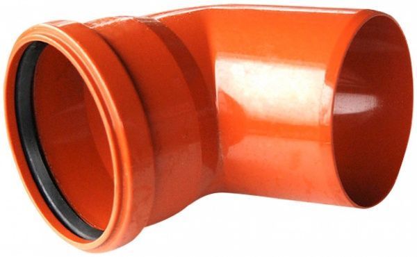 Коліно ПВХ d160х87° Ostendorf