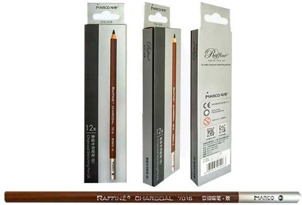 Карандаши графитные Raffine,7016 -12CB,ТМMarco, серый