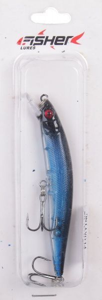 Воблер Clepsydra FLU-E075 7,5 г 90 мм #4 черно-синий