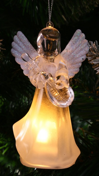 Фігурка з підсвіткою у формі янгола AX5304370 вбудований світлодіод (LED) 1 ламп 11,5 см 