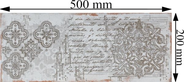 Плитка Атем Grunge 2 Pattern GR 20x50 