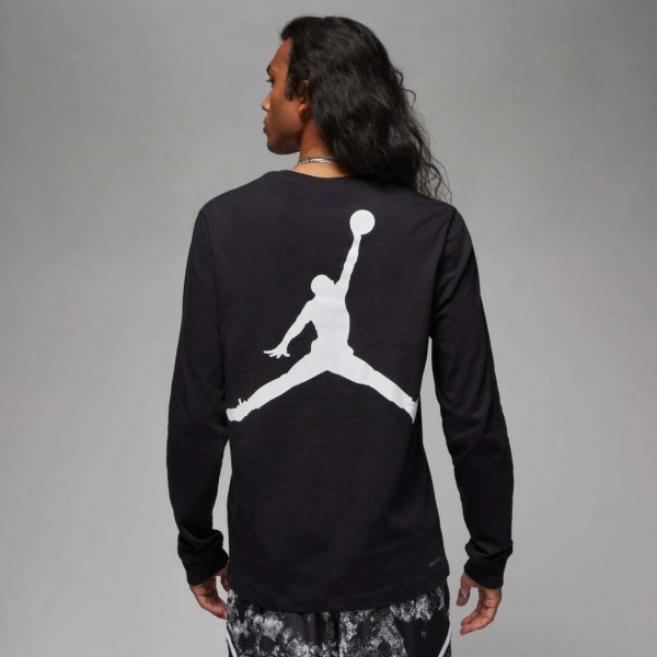 Футболка Nike M J DF SPRT GFX LS CREW DV8446-010 р.S чорний