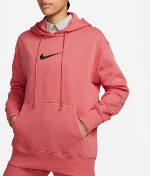 Джемпер Nike W NSW PHNX FLC OS PO HDY MS FD0892-655 р. XS червоний