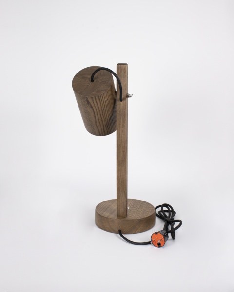 Настольная лампа декоративная Iterna 1xE14 дерево темное LW048 