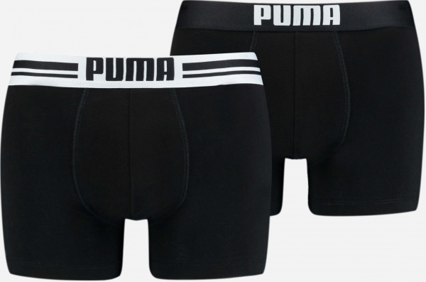 Труси Puma PLACED LOGO BOXER 2P BLACK 90651903 р.L чорний