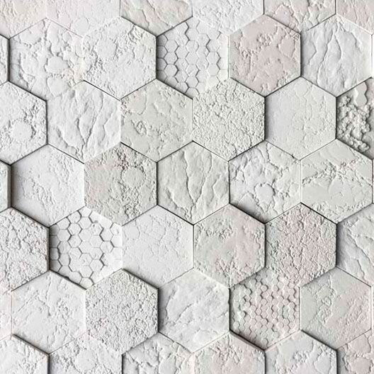 Плитка гипсовая прямая Живой камень Соты 20 0,33 кв.м 