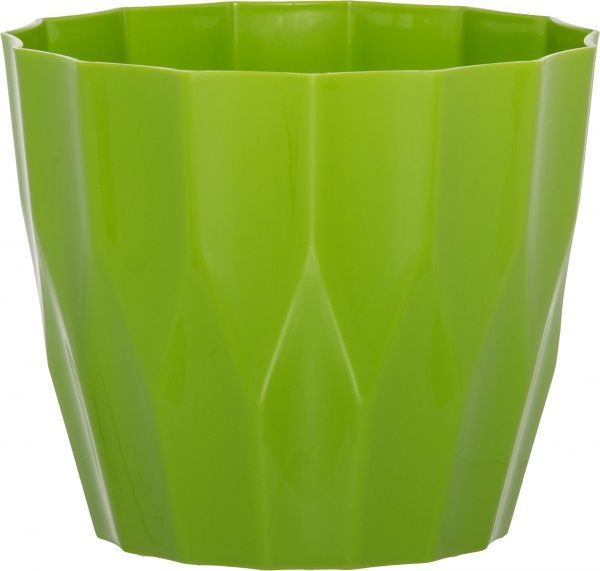 Горшок пластиковый Elsa Карат 130 круглый 0,8л фисташковый 