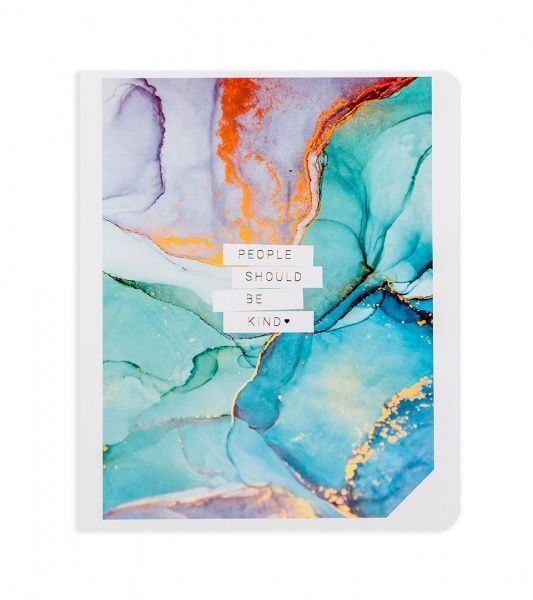 Комплект зошитів Люди повинні бути добрішими 48 аркушів у клітинку золото 10 шт. Поділля