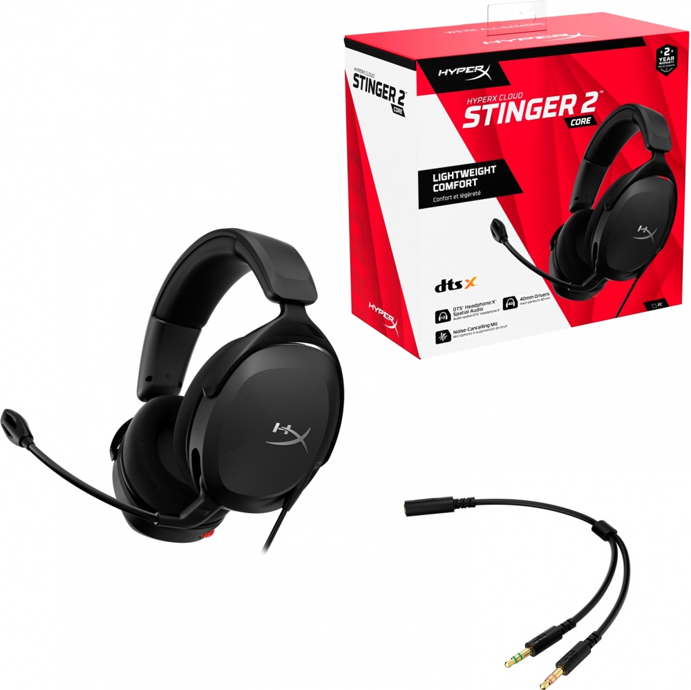 Гарнітура HyperX Cloud Stinger 2 Core Wired black (683L9AA)