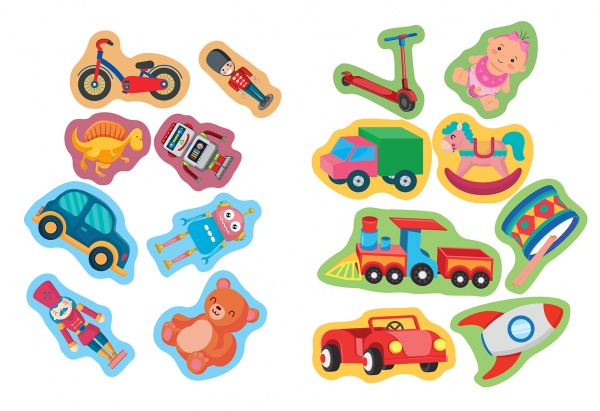 Книга-развивайка Л. В. Киенко «Игрушки. Наклейки. Книга-ладошка»