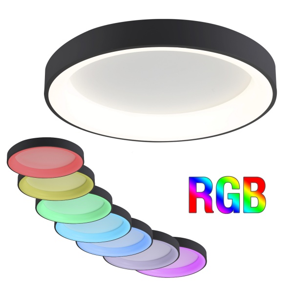 Світильник стельовий Victoria Lighting 50 Вт чорний Cora/PL450 RGB black 