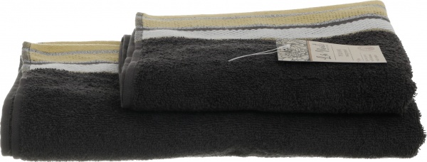 Рушник махровий Aya 50x90 см графіт La Nuit 