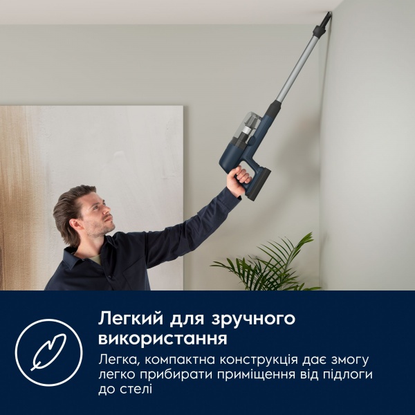 Пылесос аккумуляторный Electrolux EP71B14WET black 