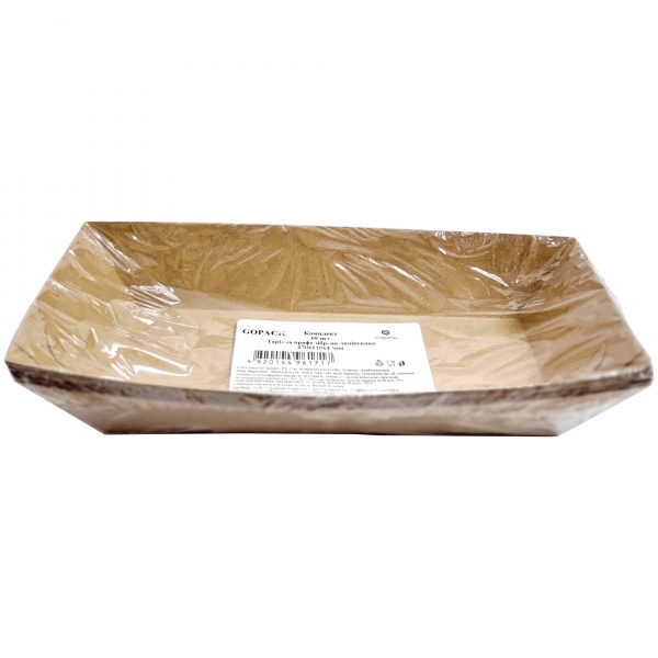 Тарелка Маестро Смак крафт ламинированная 270x110x47 мм 10 шт.