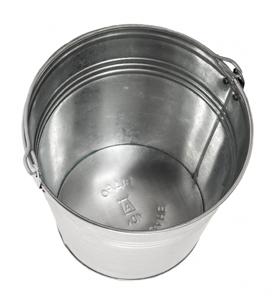 Ведро Арма оцинкованное 10 л серебряный 