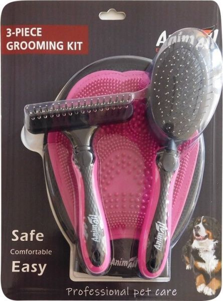 Набор для груминга AnimAll 3 в 1 розовый MG8603-Pink (2000981170202)