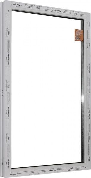 Окно глухое ALMplast Delux 70 500x1000 мм без открывания