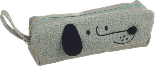 Пенал школьный Щенок зеленый