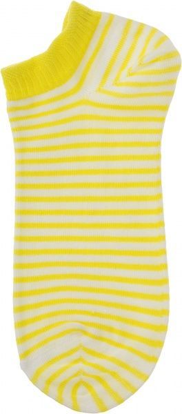 Шкарпетки жіночі бавовняні ACTIVE (ультракороткі) 15С-46СП, р.23, 073 білий-жовтий