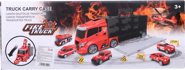 Игровой набор Shantou спасательный грузовик-кейс 39.8x13 см красный 666-09K